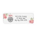 Search for engaged couple return address labels Floral