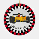 Search for race car ornaments Red