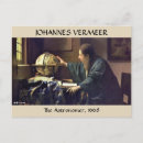 Search for astronomer postcards Johannes vermeer