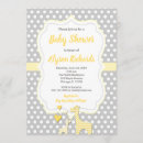 Search for yellow and grey invitations Shower
