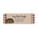 Search for log cabin return address labels Rustic