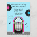Recherche de juke box invitations Années 50