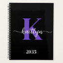 Search for purple planners Black