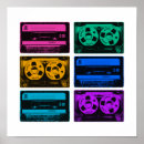 Recherche de cassette posters 80s