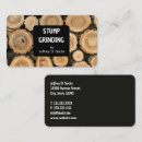 Search for stump removal business cards Grinder