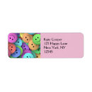 Search for happiness return address labels Yellow