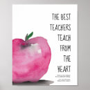 Search for teacher apple posters Watercolor