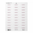 Search for deep red return address labels Classic