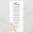 Search for watercolor orange florals wedding menus Minimalist