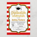 Search for red black white graduation invitations Grad party