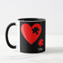 Search for puzzle piece mugs Heart