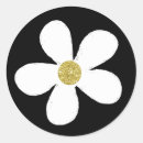 Search for black daisy stickers floral