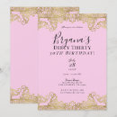 Search for pink and gold 30th birthday invitations Trendy