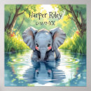 Recherche de naissance de bébé posters Aquarelle