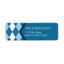 Search for argyle return address labels Blue