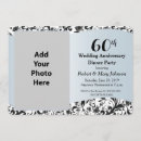 Search for 60th diamond wedding anniversary invitations Simple