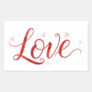 Recherche de lettrage rouge autocollants Amour