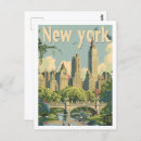 Search for vintage new york postcards Illustration