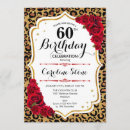 Search for leopard 60th birthday invitations For her