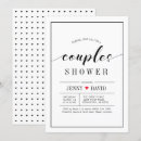 Search for red black white bridal shower invitations Simple