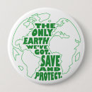 Search for save the earth buttons World