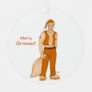 Search for comic ornaments Santa