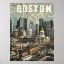 Search for massachusetts map posters Boston