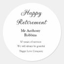 Search for retired person stickers Happy retirement