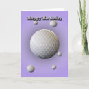 Recherche de boule golf vœux cartes Pièce en t