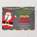 Search for karaoke seasonal invitations Santa