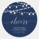 Search for modern silver stickers Navy blue