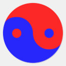 Recherche de yang rouge yin autocollants Asiatique