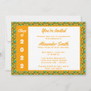Search for green and orange graduation invitations Graduate