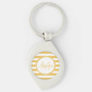 Recherche de jaune et blanc porteclés Monogrammed