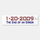 Search for end of an error bumper stickers Democrat