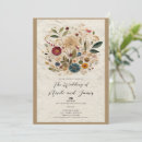 Search for pressed flower wedding invitations Rustic