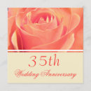 Search for coral wedding anniversary invitations Floral