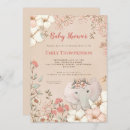 Search for botanical baby shower invitations Safari