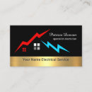 Search for lightning bolt business cards Electrical contractor