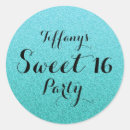 Search for teal sweet sixteen stickers Glitter
