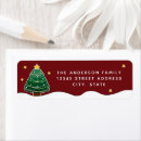 Search for snowy trees return address labels Modern