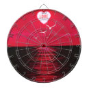 Search for black and red dartboards Heart
