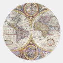Search for vintage world map stickers Globe