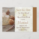 Search for sea shells save the dates Ocean