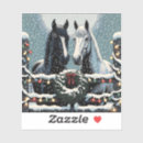 Recherche de cheval noir blanc autocollants Pays