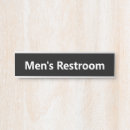 Search for mens restroom signs Black and white