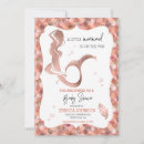 Recherche de little mermaid invitations Rose