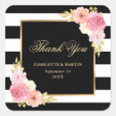 Search for vintage floral wedding stickers Black