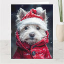 Search for west highland white terrier christmas cards Snow