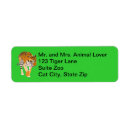 Search for tiger return address labels Black